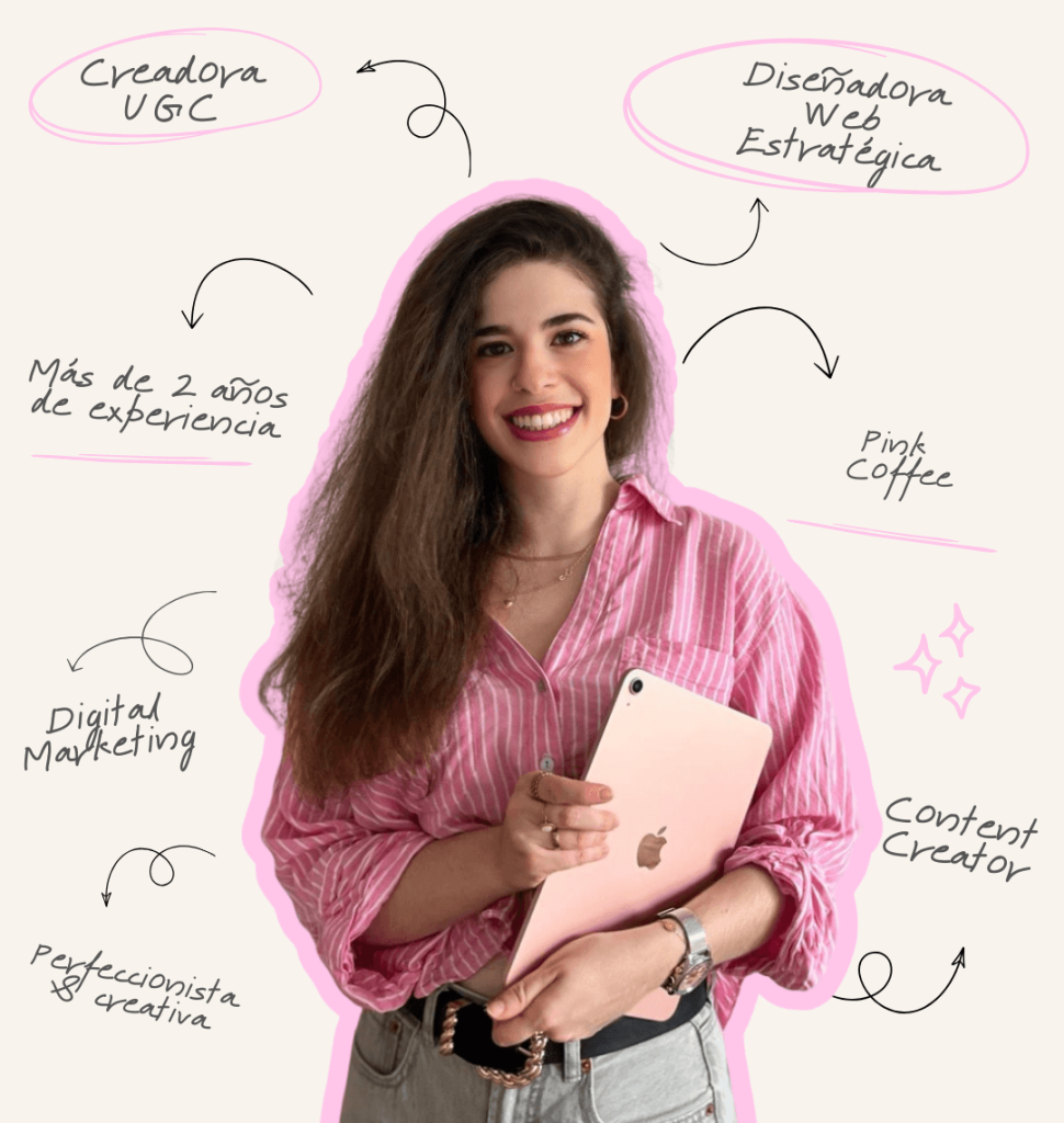 Diseñadora web estratégica y creadora UGC, Minerva Griñan