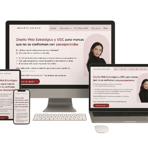 servicio de landing page estratégico por minerva griñan